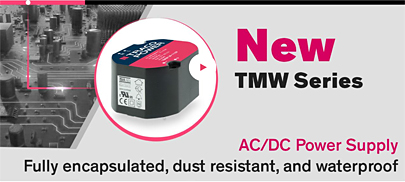 TMW Series - Encapsulated AC/DC power supplies